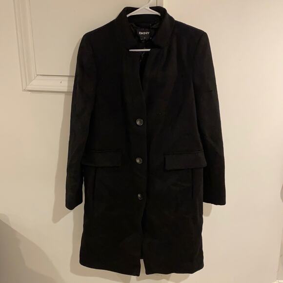 NWT DKNY Coat women BLACK SIZE SMALL - Picture 1 of 10